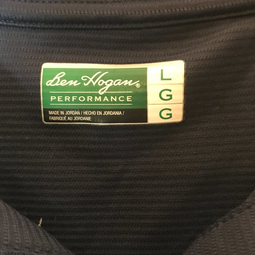 Ben Hogan Performance Mens Polo Button Up Large - Picture 4 of 7